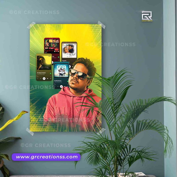 Yuvan shankar raja wall posters-12 |Home decor | Kollywood music Director posters