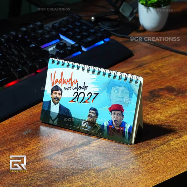 Actor Vadivelutheme Table Calendar 2027 Online | GR CREATIONSS