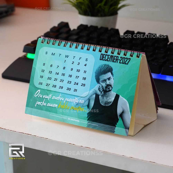 Thalapathy Vijay Table Calendar 2027 Online | GR CREATIONSS