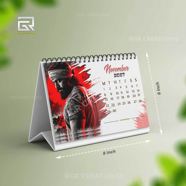 Actor Yashtheme Table Calendar 2027 Online | GR CREATIONSS