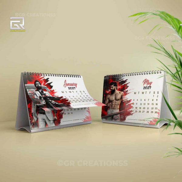 Actor Yashtheme Table Calendar 2027 Online | GR CREATIONSS