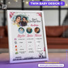  baby details frame for three baby online