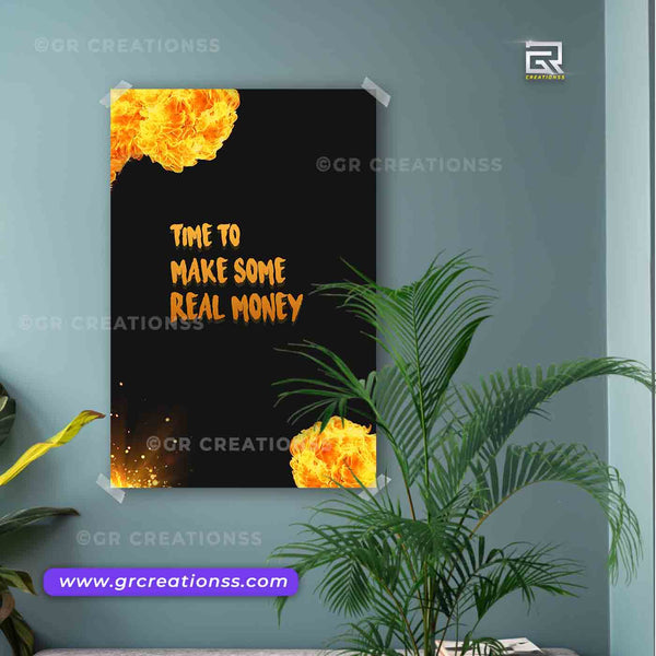 Money poster for wall-07 | home decor | Motivational wall posters