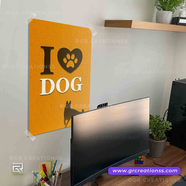 Pet wall posters -01 | Home decor | Dog / cat wall poster design Online