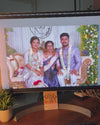 father merge in marriage photo online, realistic merge art