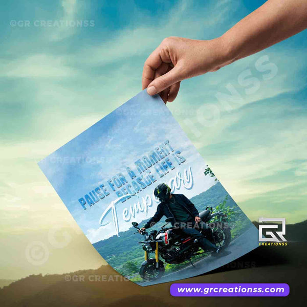 Traveller wall posters-07 | Home decor | Bike posters
