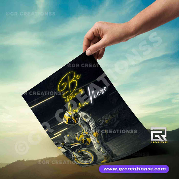 Traveller wall posters-09 | Home decor | Bike posters